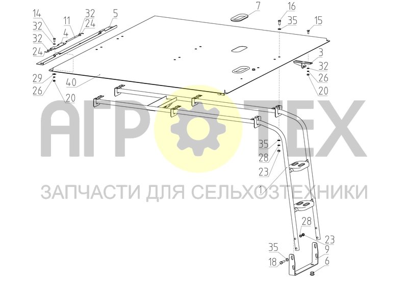 Капот (142.00.58.600-01) (№35 на схеме)